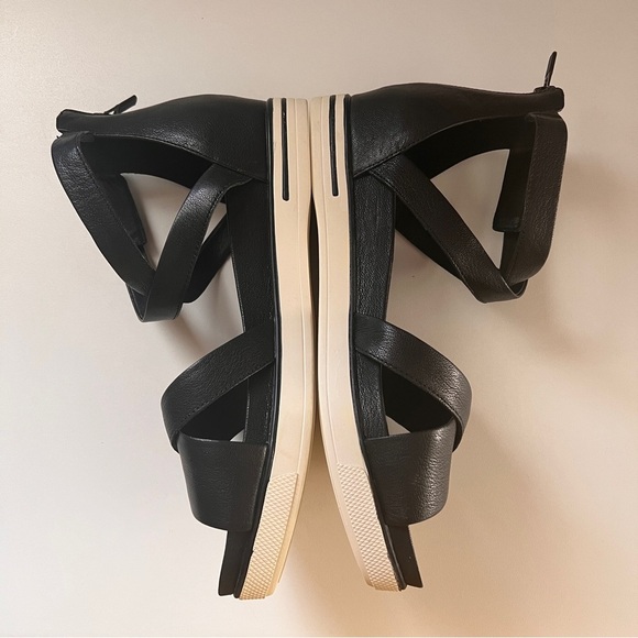Eileen Fisher Skip Washed Leather Sneaker Sandal - Picture 5 of 7